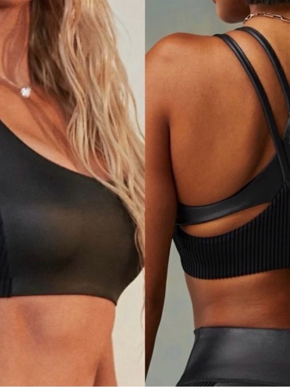 Fabletics by Khloe - Black High-Waist Textured Panel Leggings Set - Picture 4 of 10